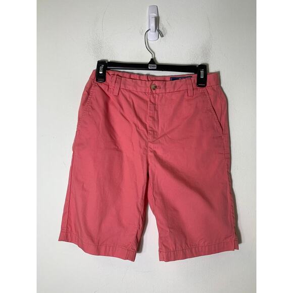 Boy's Vineyard Vines Pink/Red Flat Front Golf Shorts Sz 16 - Picture 1 of 2